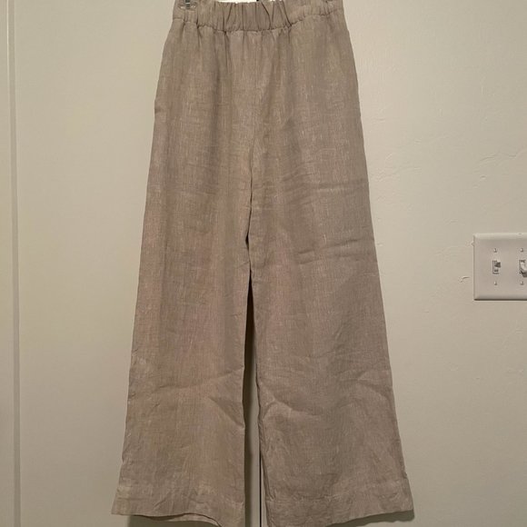 Only Child Cove Wide Leg Pants in Linen - Picture 2 of 4
